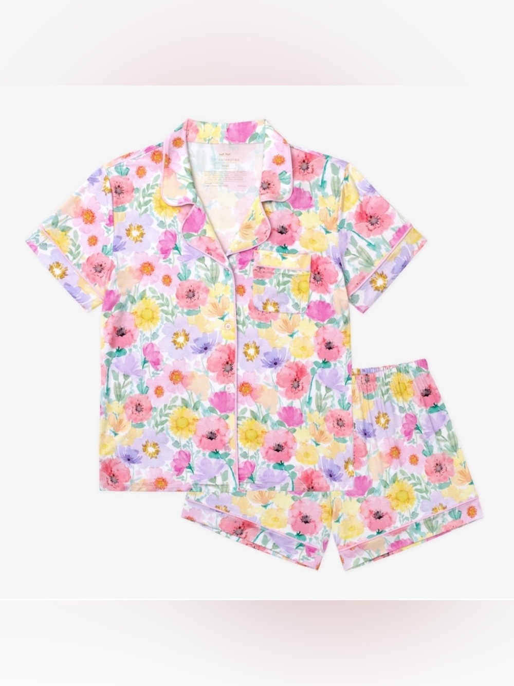 Little Sleepies Women’s Pajama Set Watercolor Meadows - Picture 10 of 11
